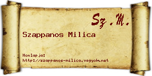 Szappanos Milica névjegykártya
